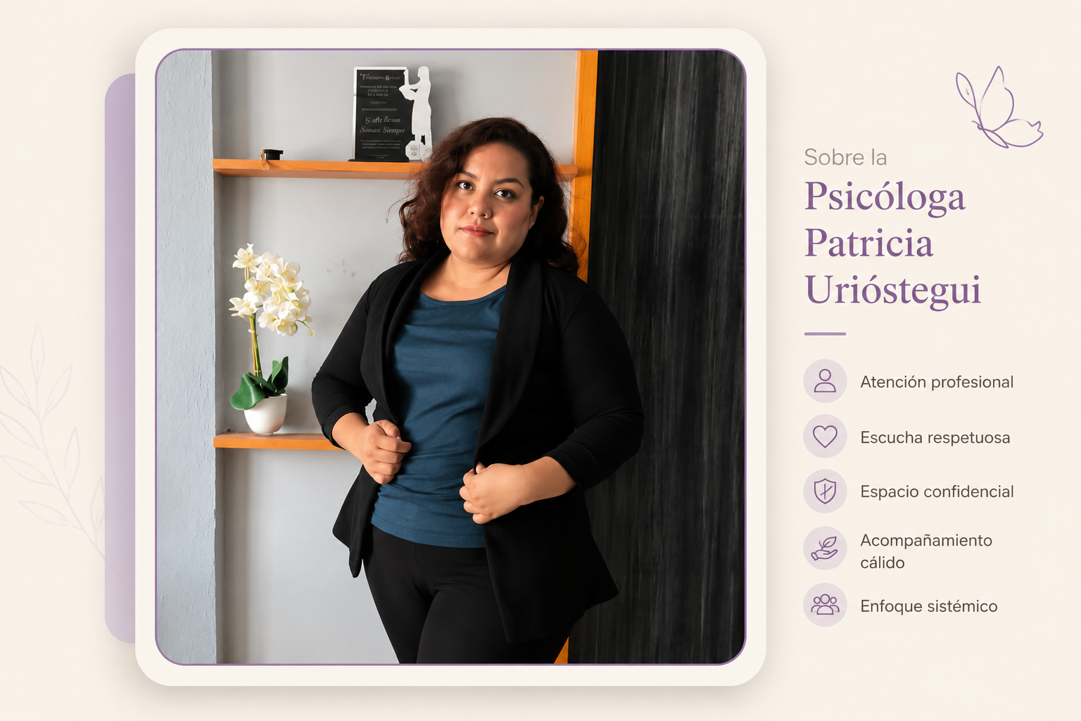 Psicóloga Patricia Urióstegui